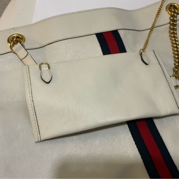 GUCCI Ivory Calfskin Large Rajah Chain Tote authentication certificate - Picture 15 of 16